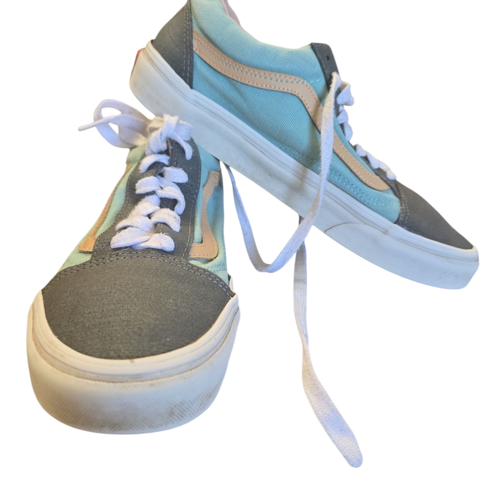 Vans Blue and Gray Sneakers